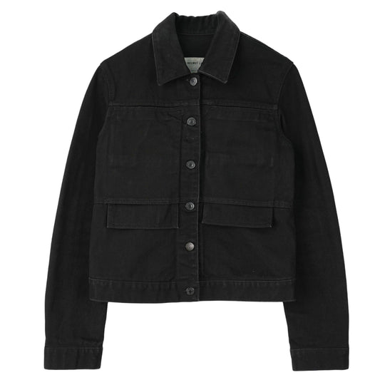 4 POCKET DENIM JACKET / BLACK