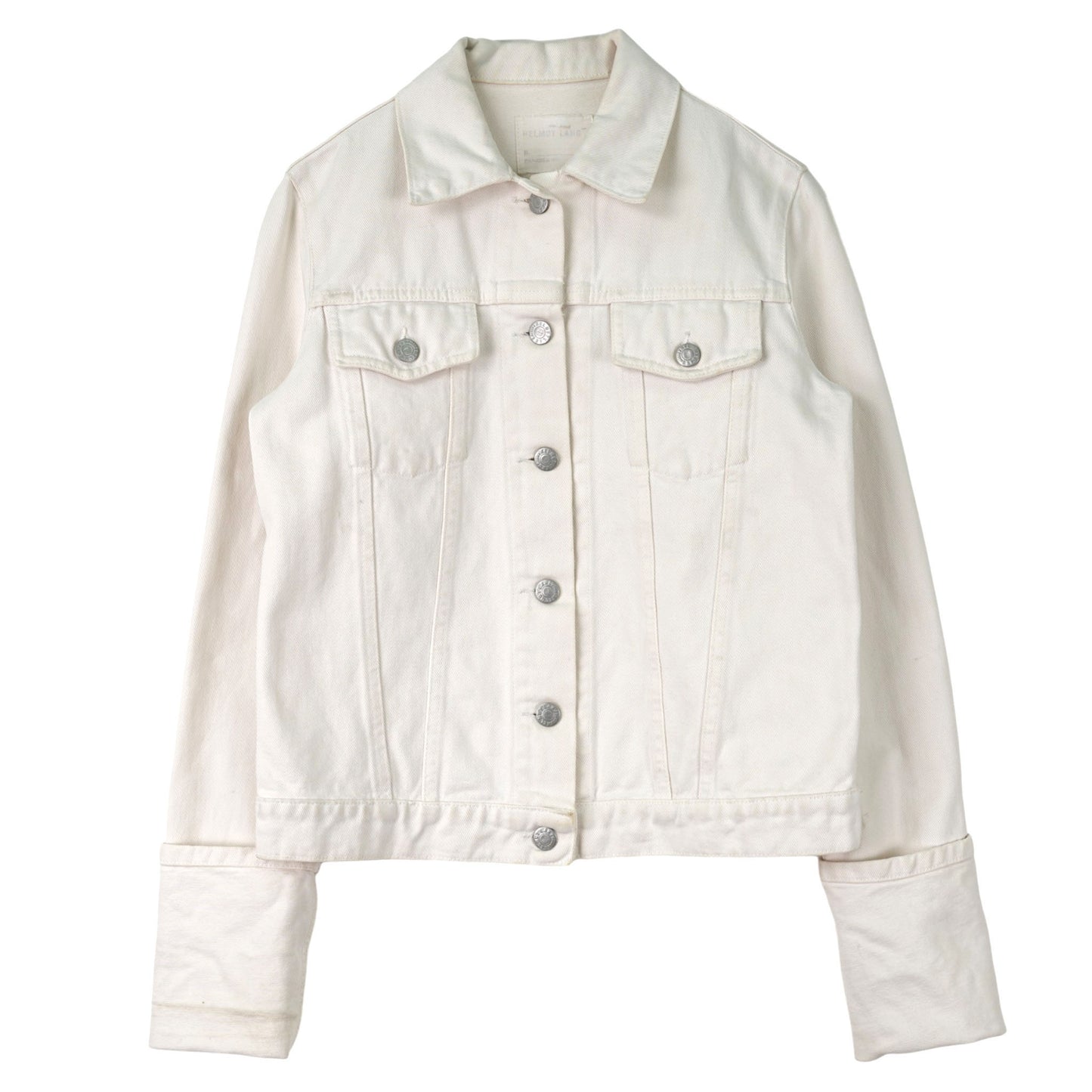 EXTRA SLEEVE DENIM JACKET / WHITE