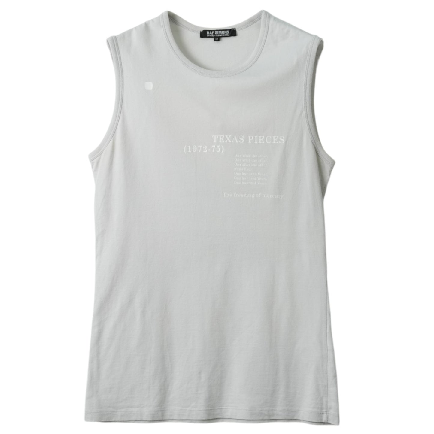 SLEEVELESS GRAPHIC TOP / LIGHT GREY