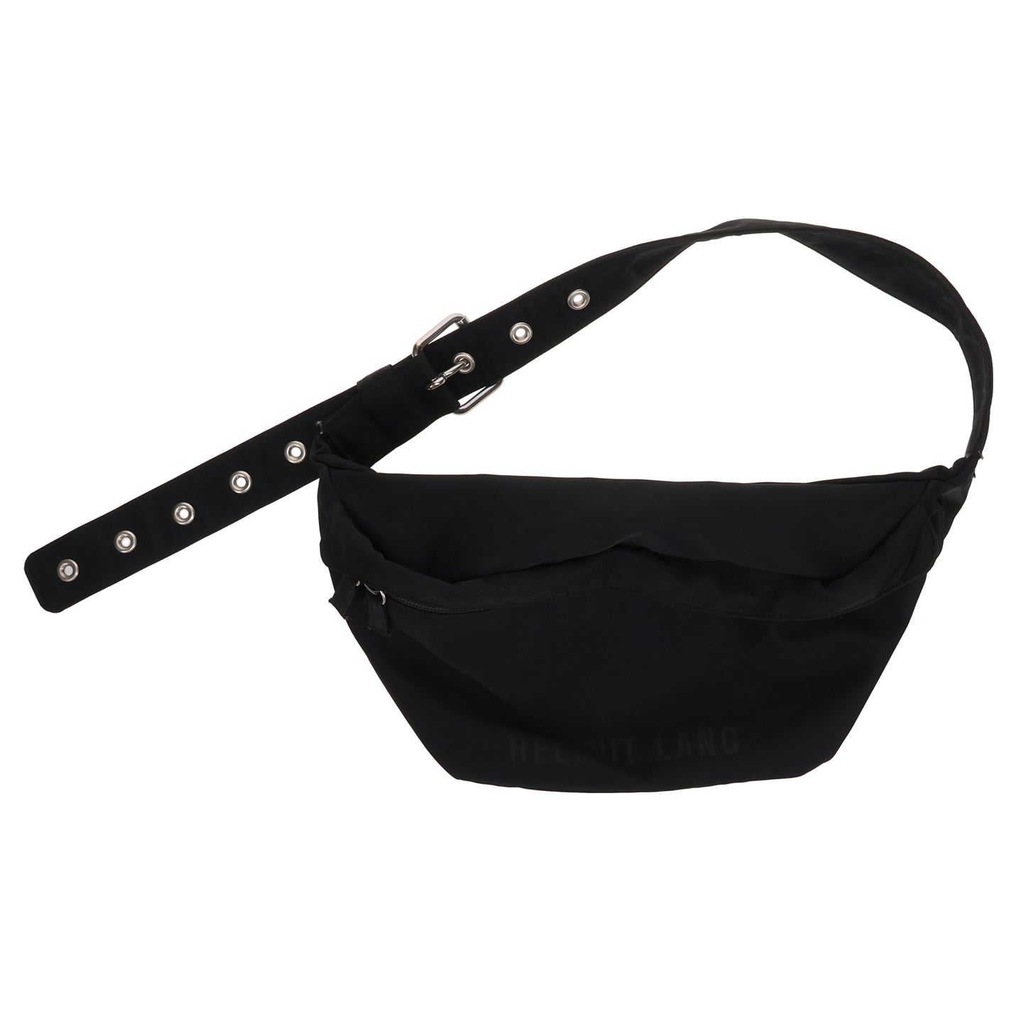 EYELET STRAP BAG / BLACK