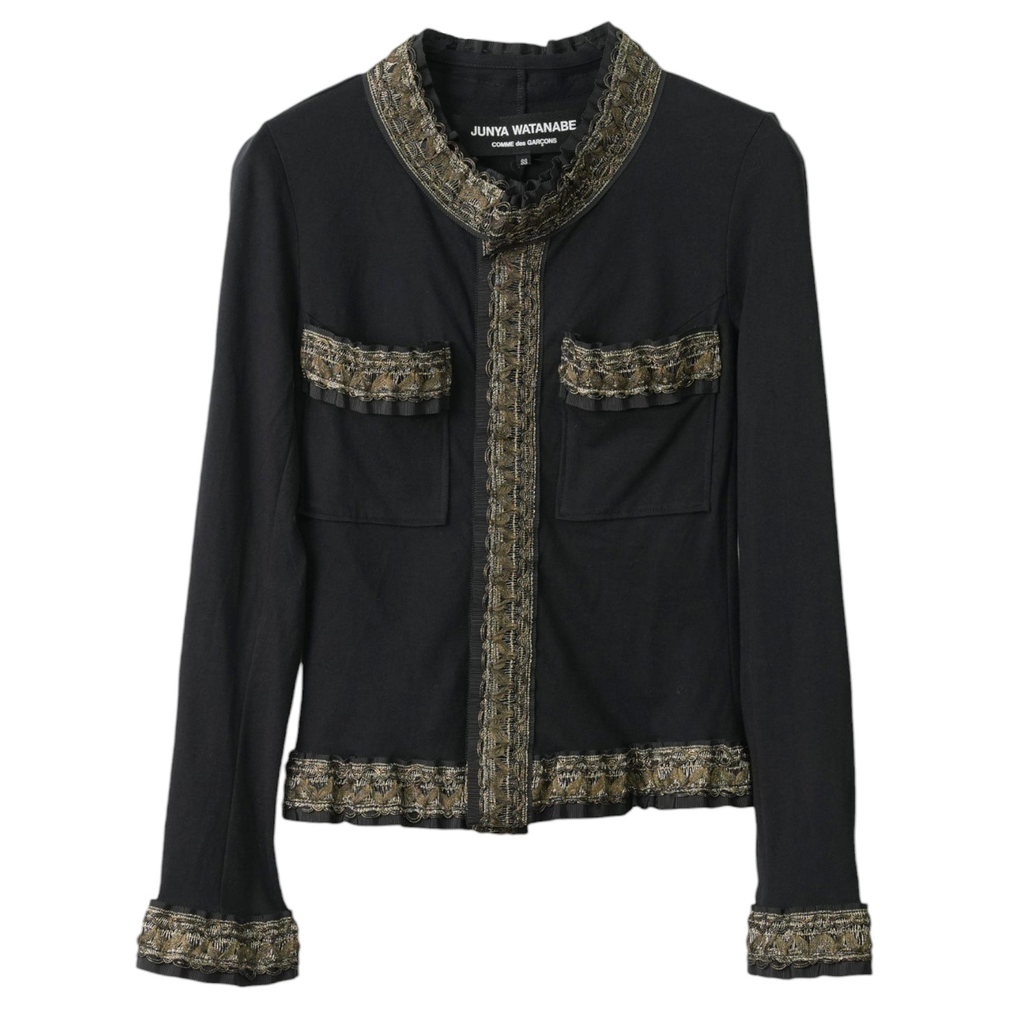 EMBROIDERED JACKET / BLACK