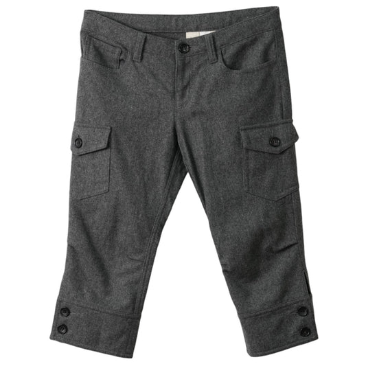 CROPPED CARGO PANTS / GREY