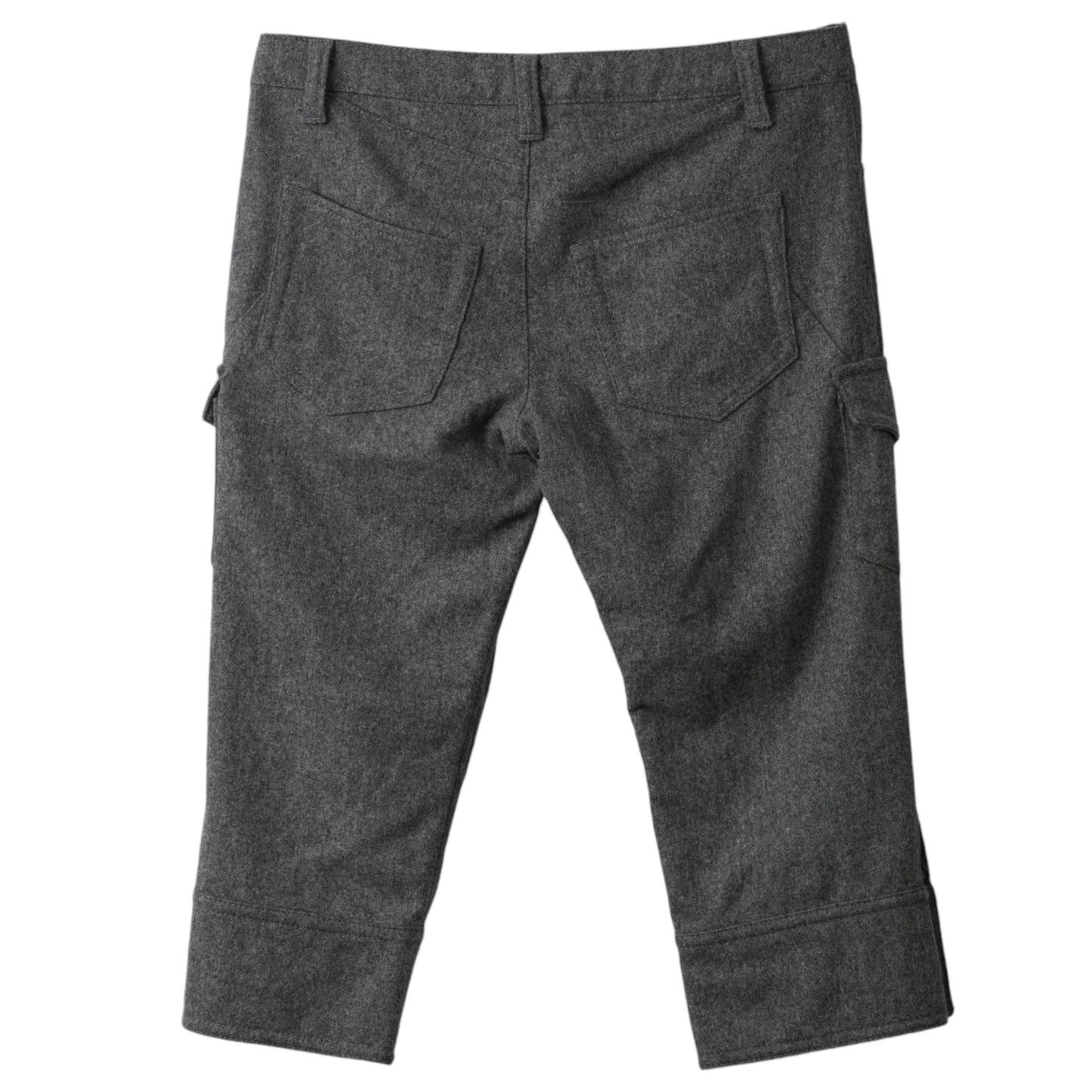 CROPPED CARGO PANTS / GREY