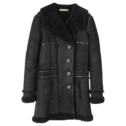 LEATHER COAT / BLACK