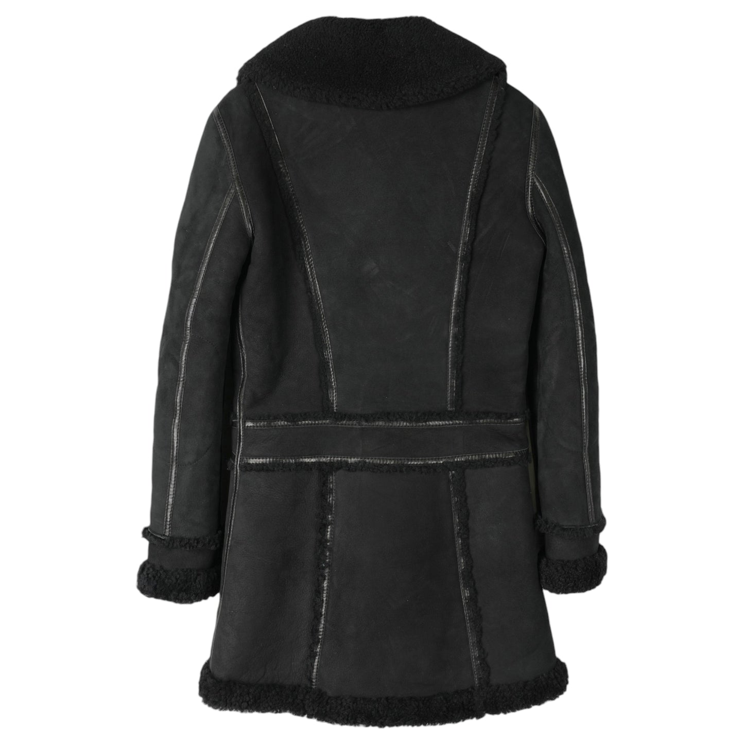 LEATHER COAT / BLACK