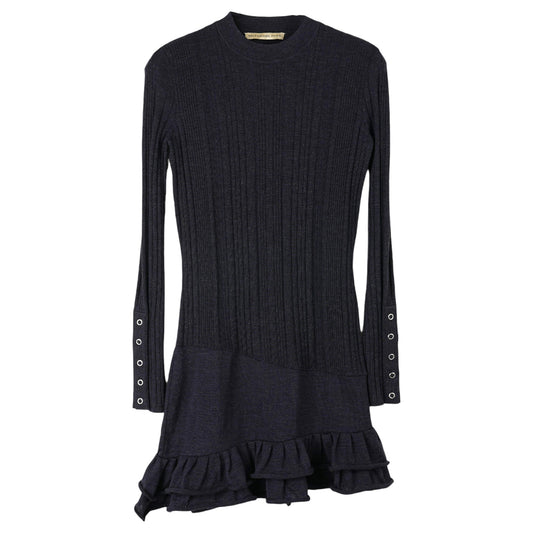 KNIT DRESS / CHARCOAL GREY