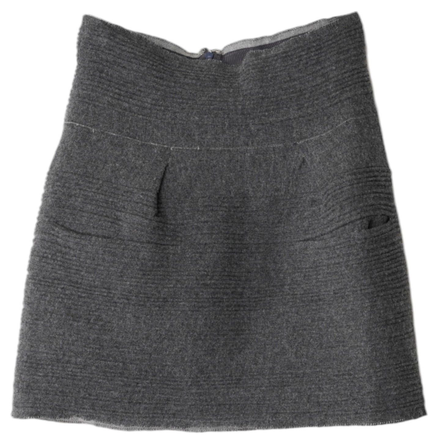STRIPE SKIRT / GREY