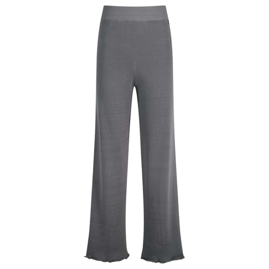 ENGLISH RIBBED TROUSER IN SILK COTTON / GREY