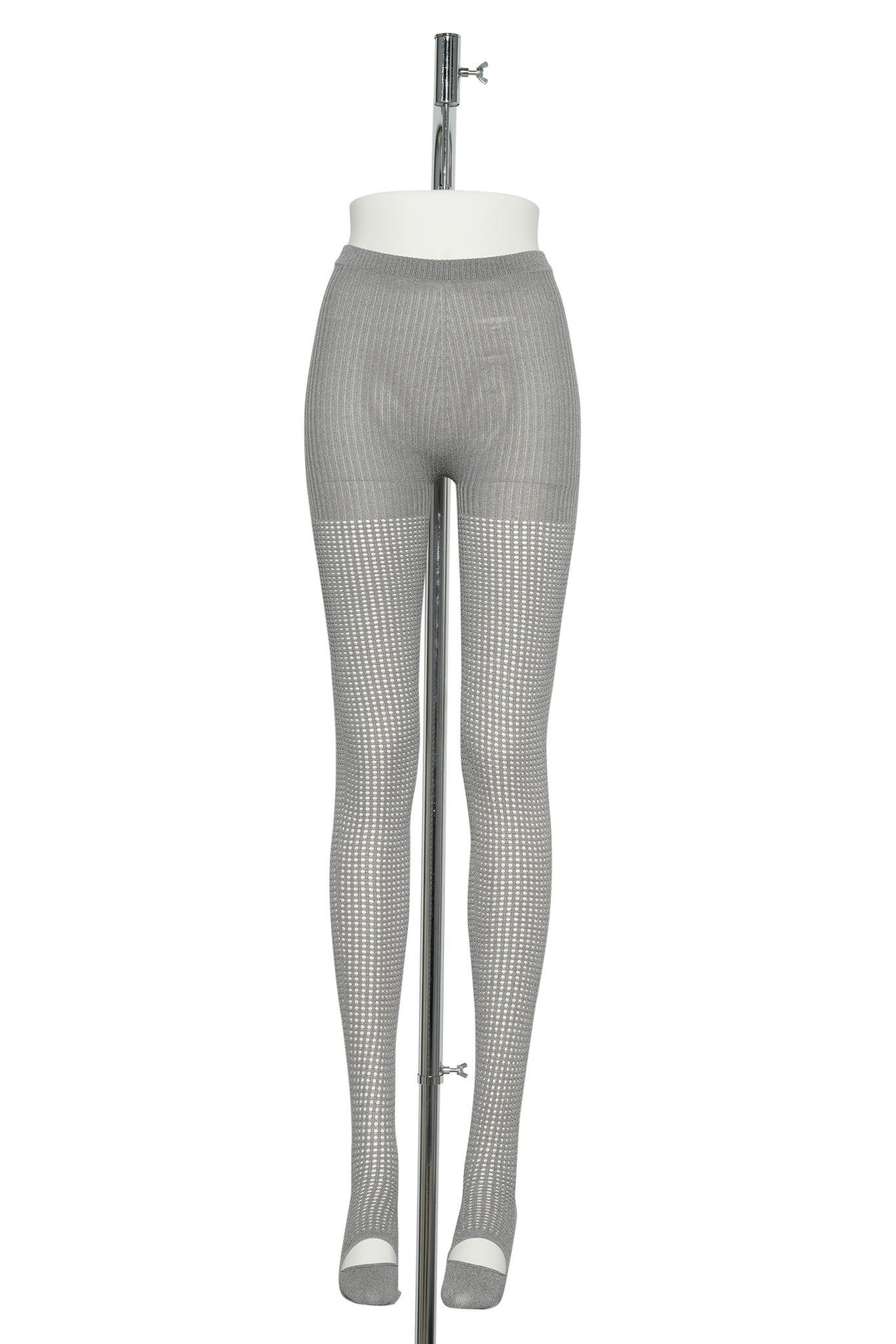 PUNCH HOLE STOCKING / MELANGEGRAY