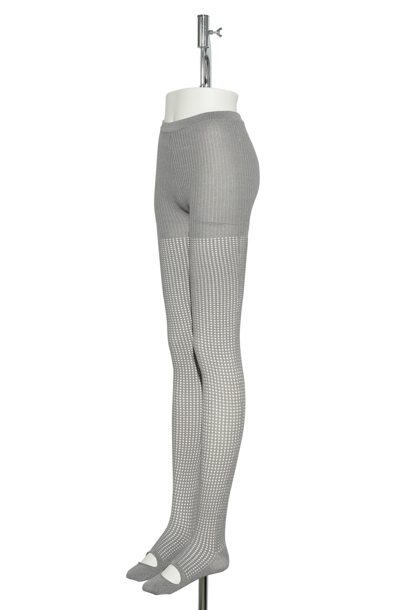 PUNCH HOLE STOCKING / MELANGEGRAY