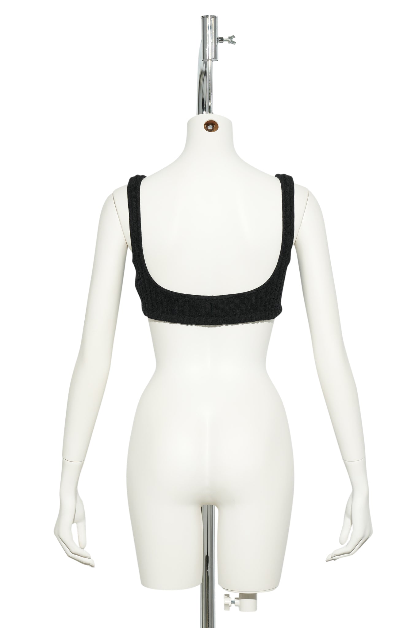 FRONT STRING BRA / CHARCOAL