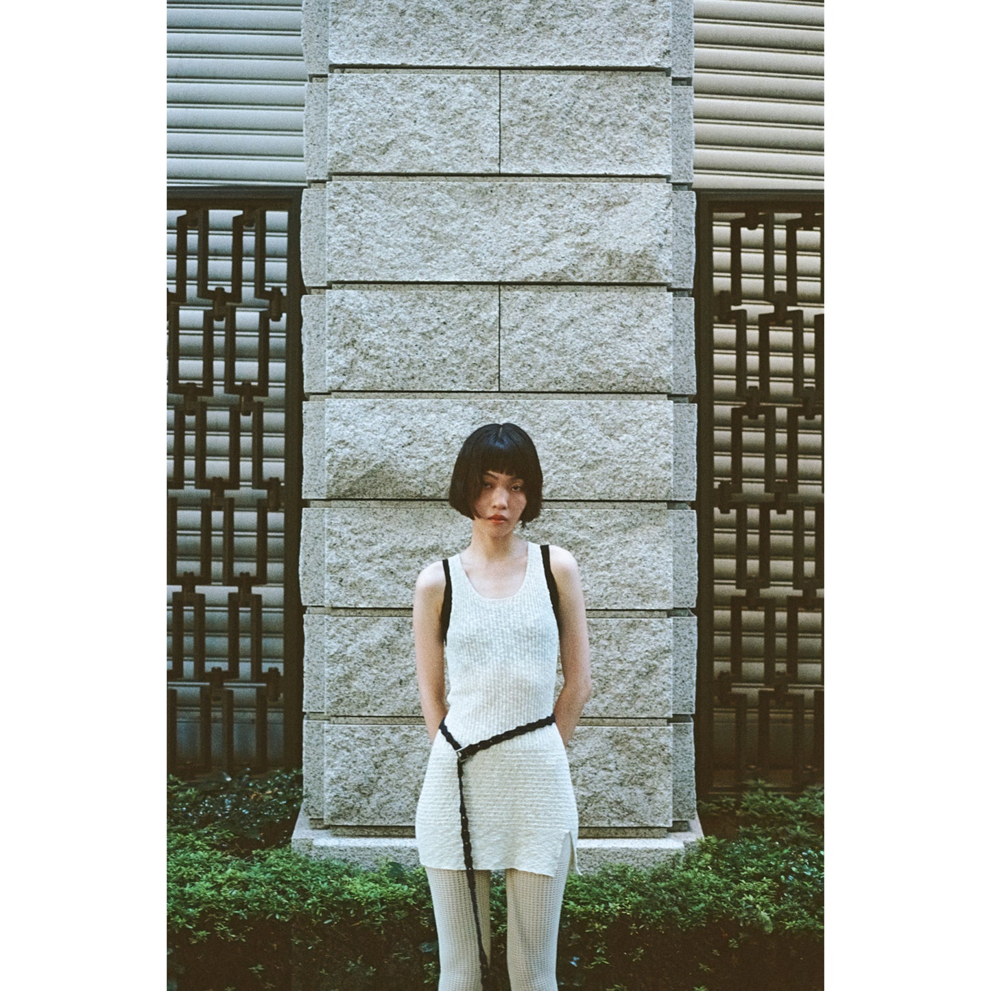 SLEEVELESS LONG TOP / OFF WHITE