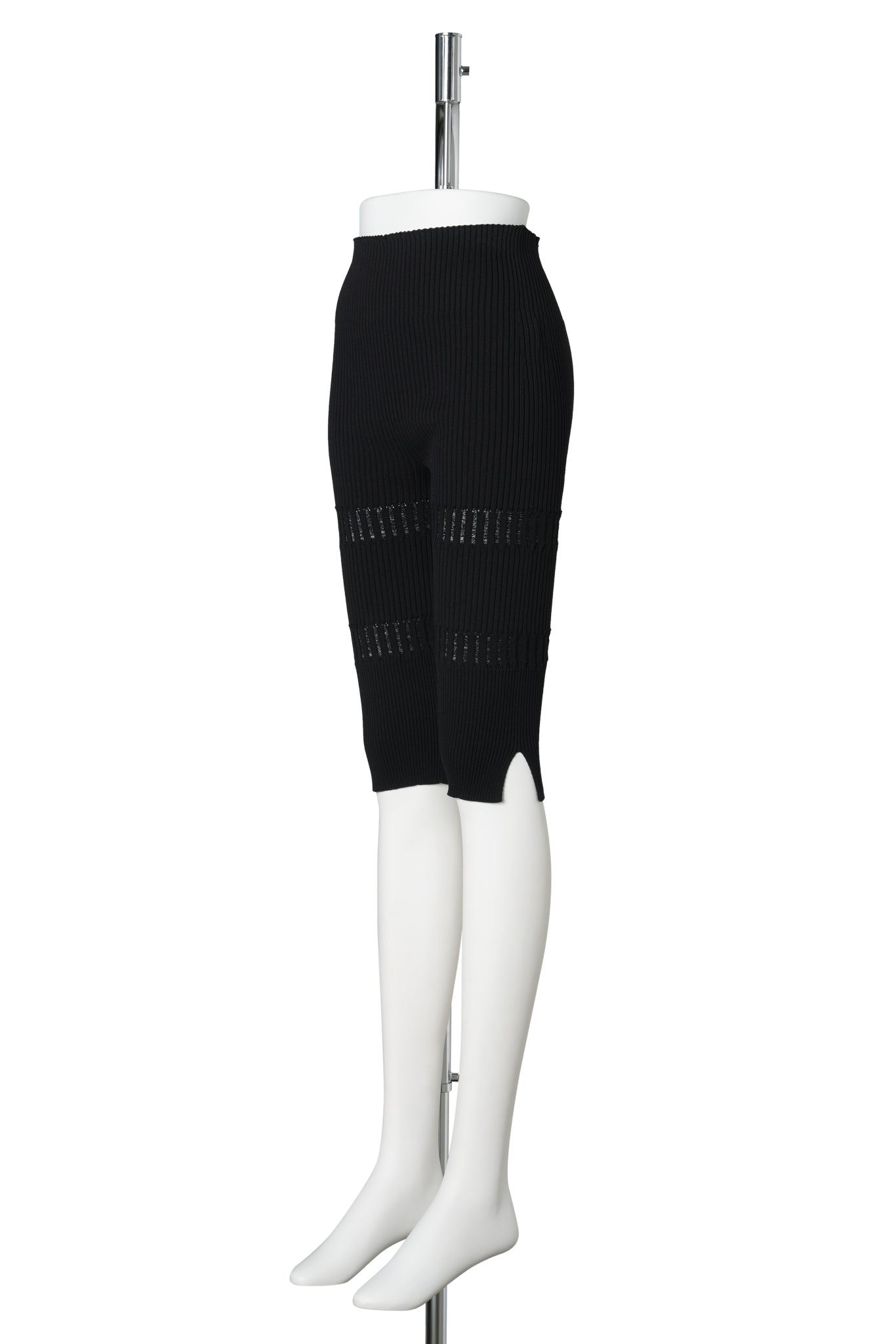 SLIM CAPRI PANTS / BLACK