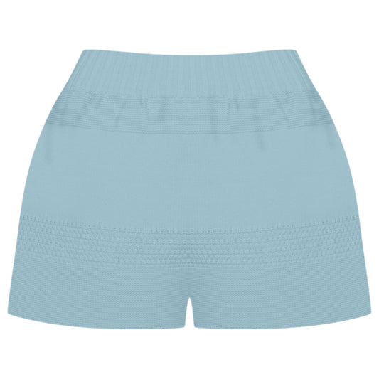 TEXTURED MINI SHORTS / FADEDBLUE