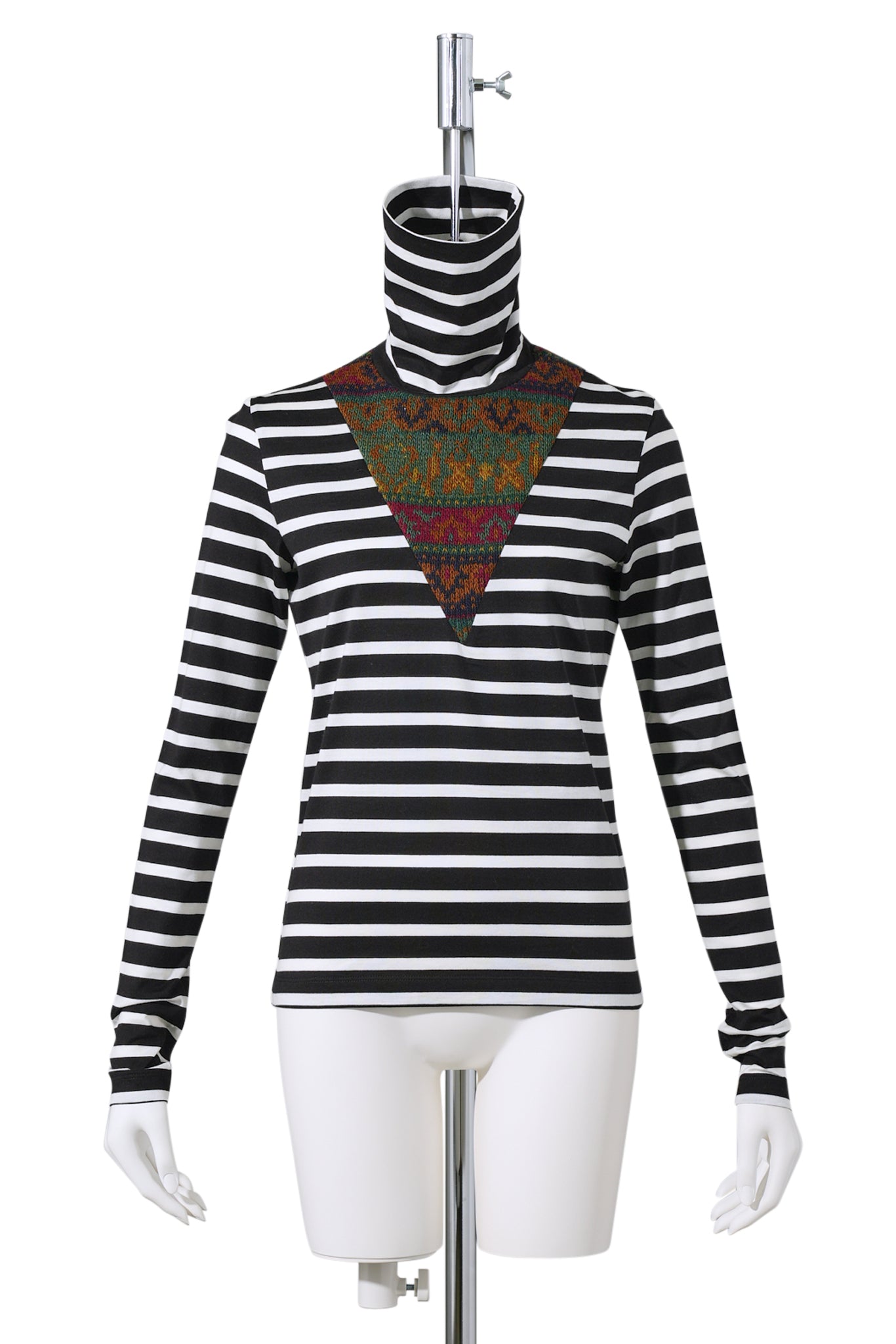 TURTLE NECK / BLACK WHITE