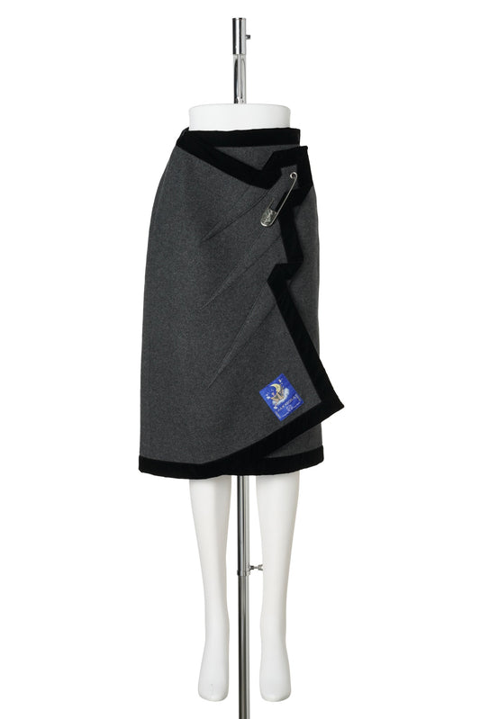 BLANKET SKIRT / GREY