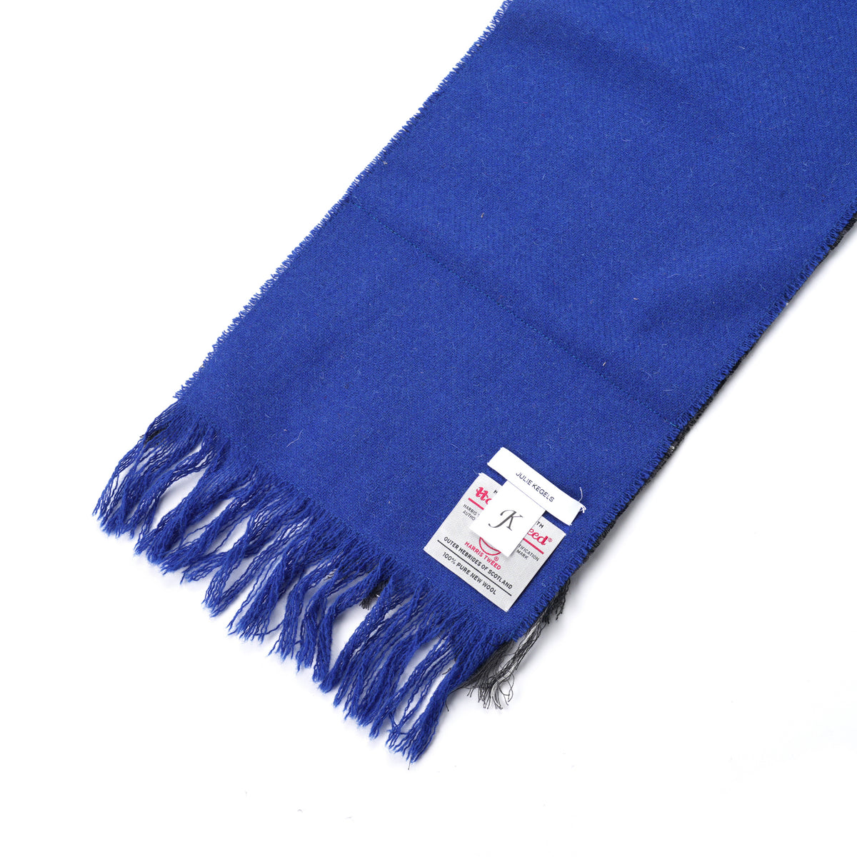 3 LAYER SCARF WITH PIN / BLUE