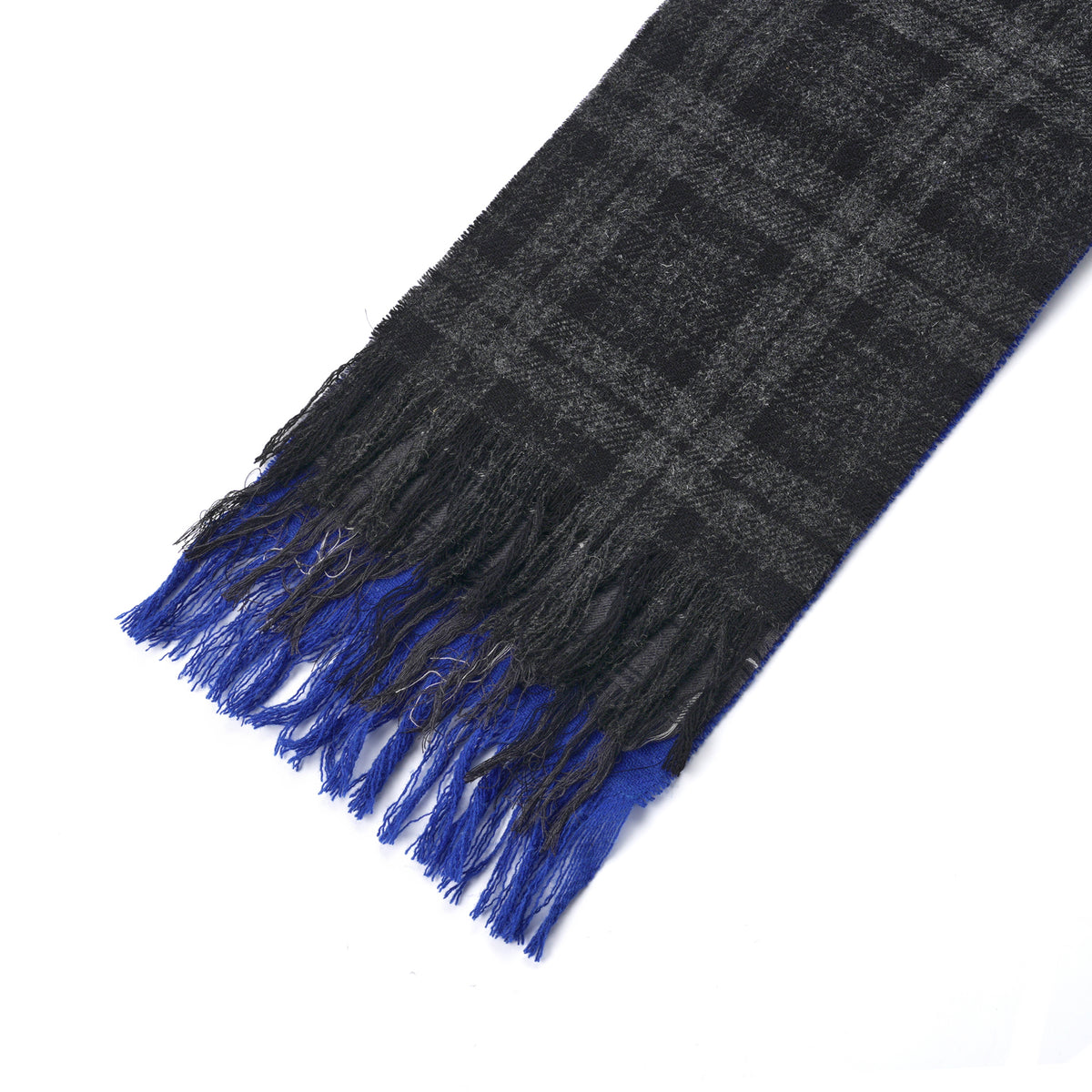 3 LAYER SCARF WITH PIN / BLUE