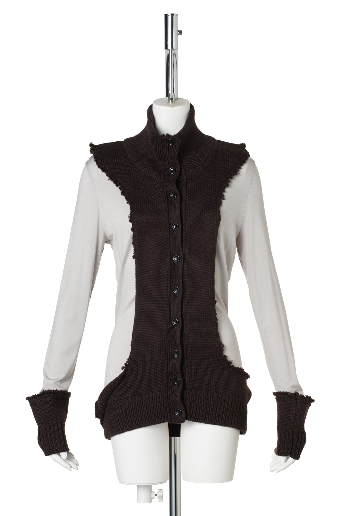 KNIT CARDIGAN / BROWN