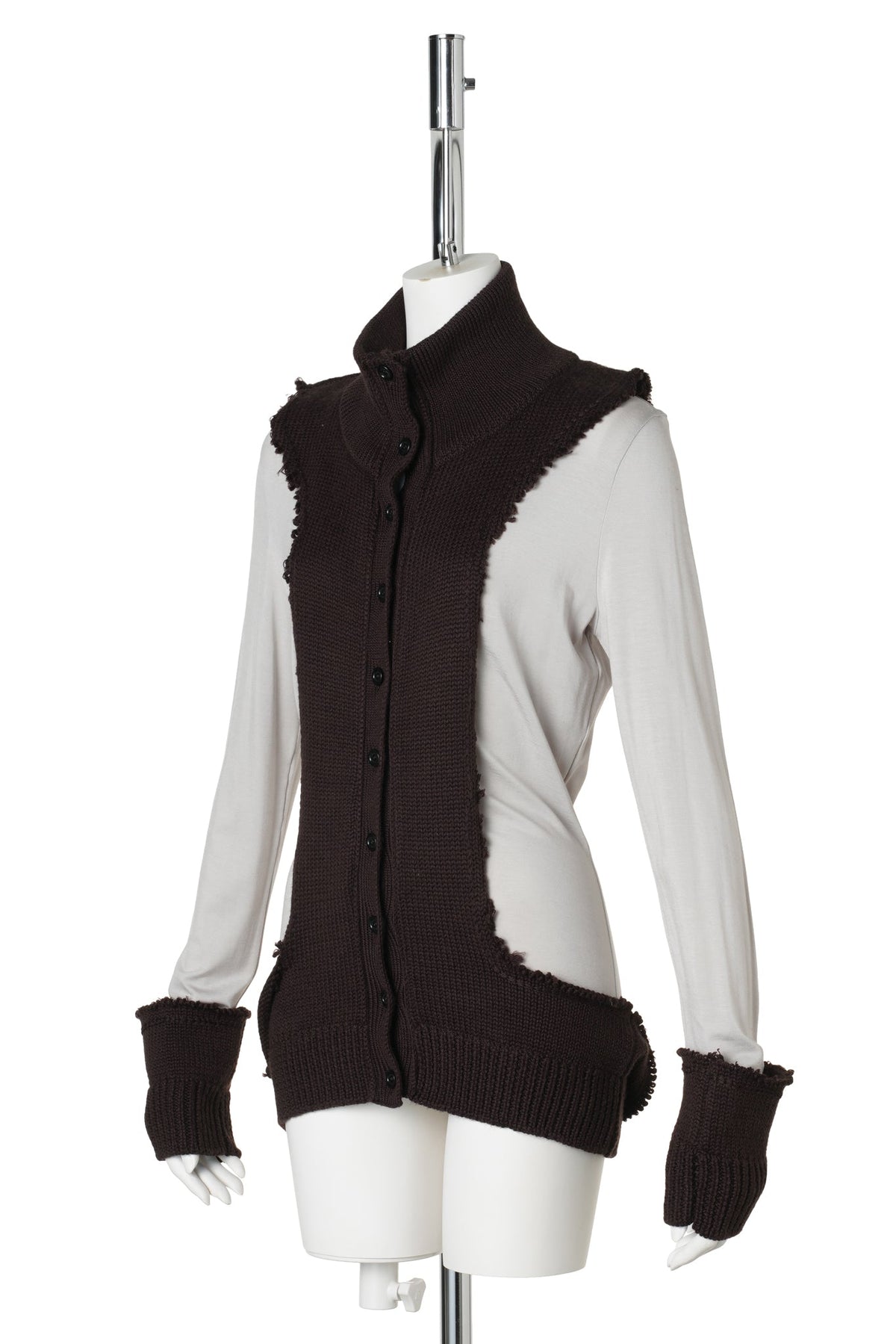 KNIT CARDIGAN / BROWN