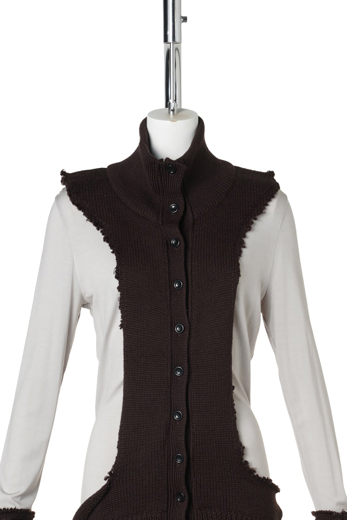 KNIT CARDIGAN / BROWN