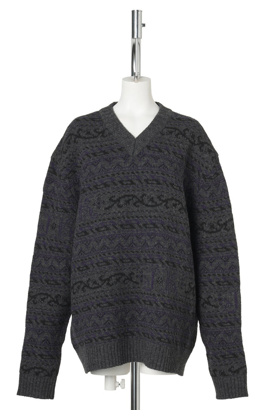 JUMPER WITH SHIRT CLOSURE / NAVY