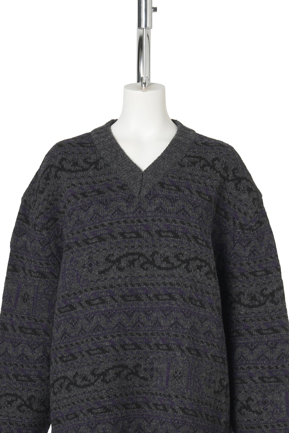 JUMPER WITH SHIRT CLOSURE / NAVY