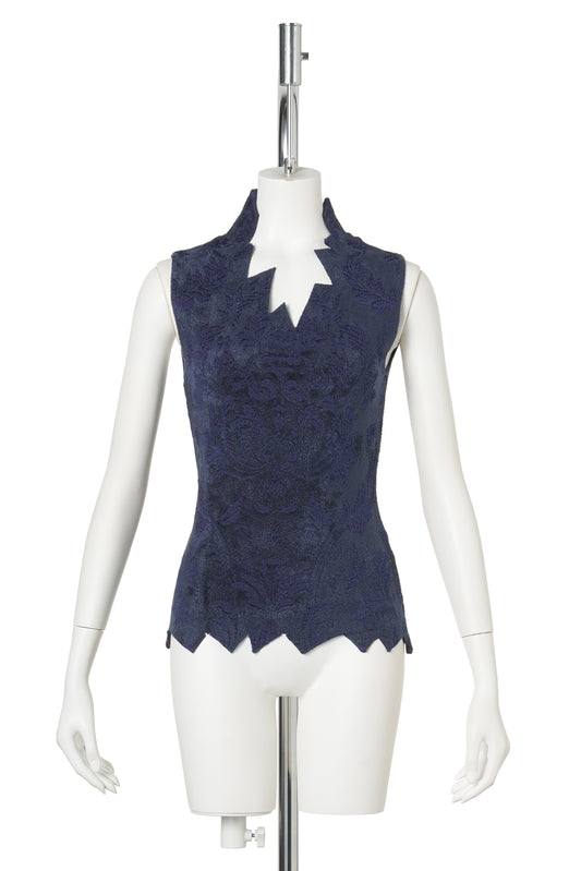 ZIGZAG TOP / NAVY
