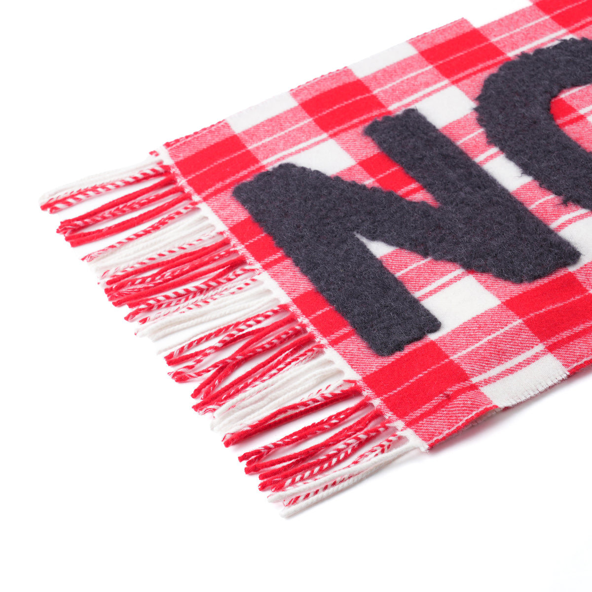 LOGO SCARF / 462:RED/WHITE