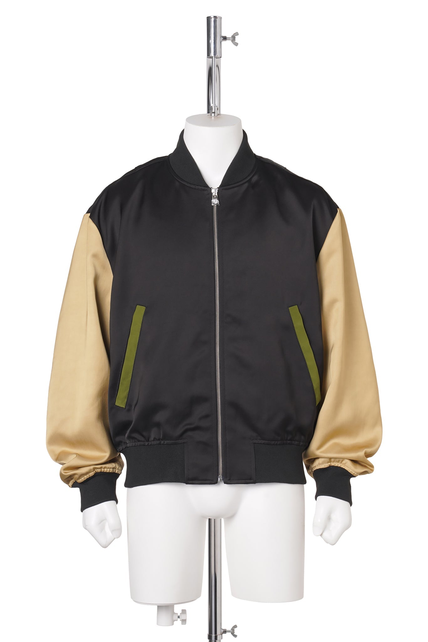 SATIN BLOUSON / 900:BLACK/MULTI