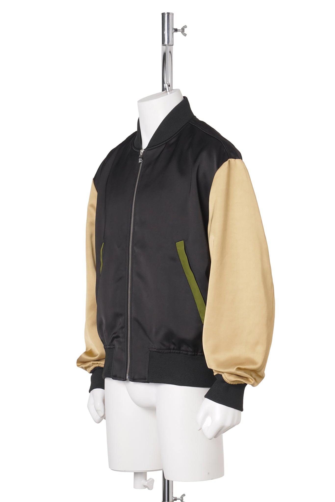 SATIN BLOUSON / 900:BLACK/MULTI