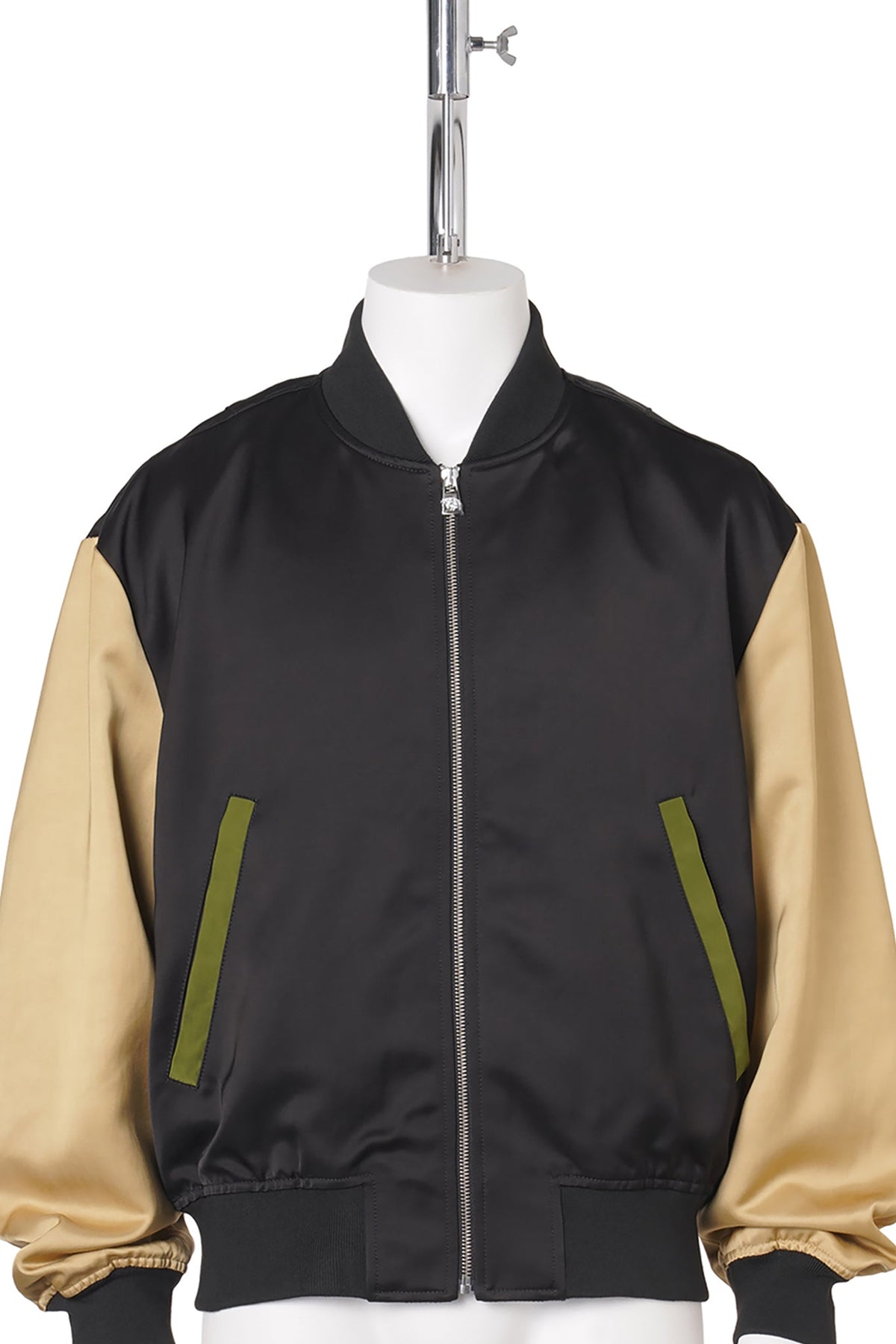 SATIN BLOUSON / 900:BLACK/MULTI