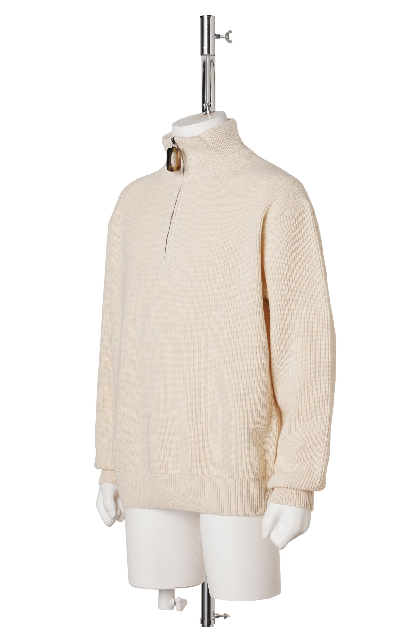HALF-ZIP JUMPER / 006:IVORY