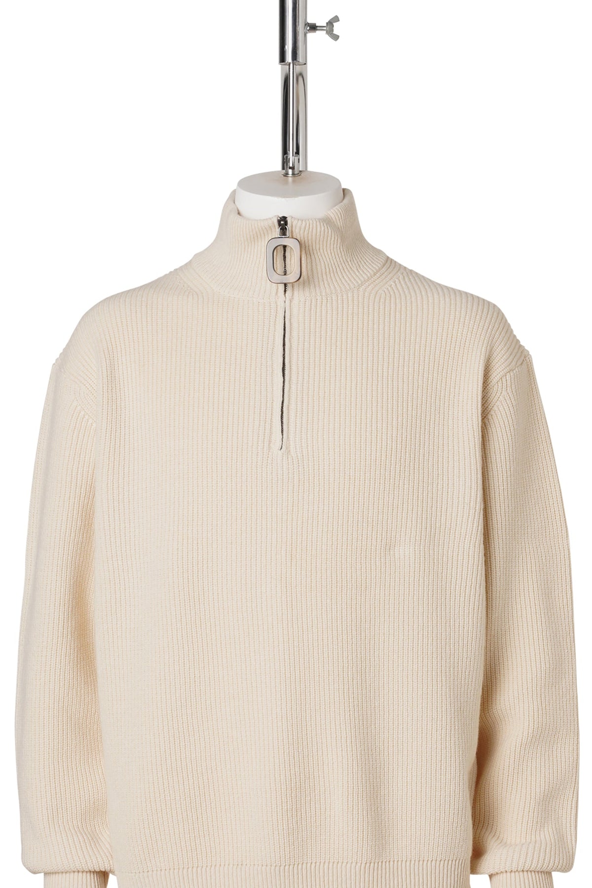 HALF-ZIP JUMPER / 006:IVORY