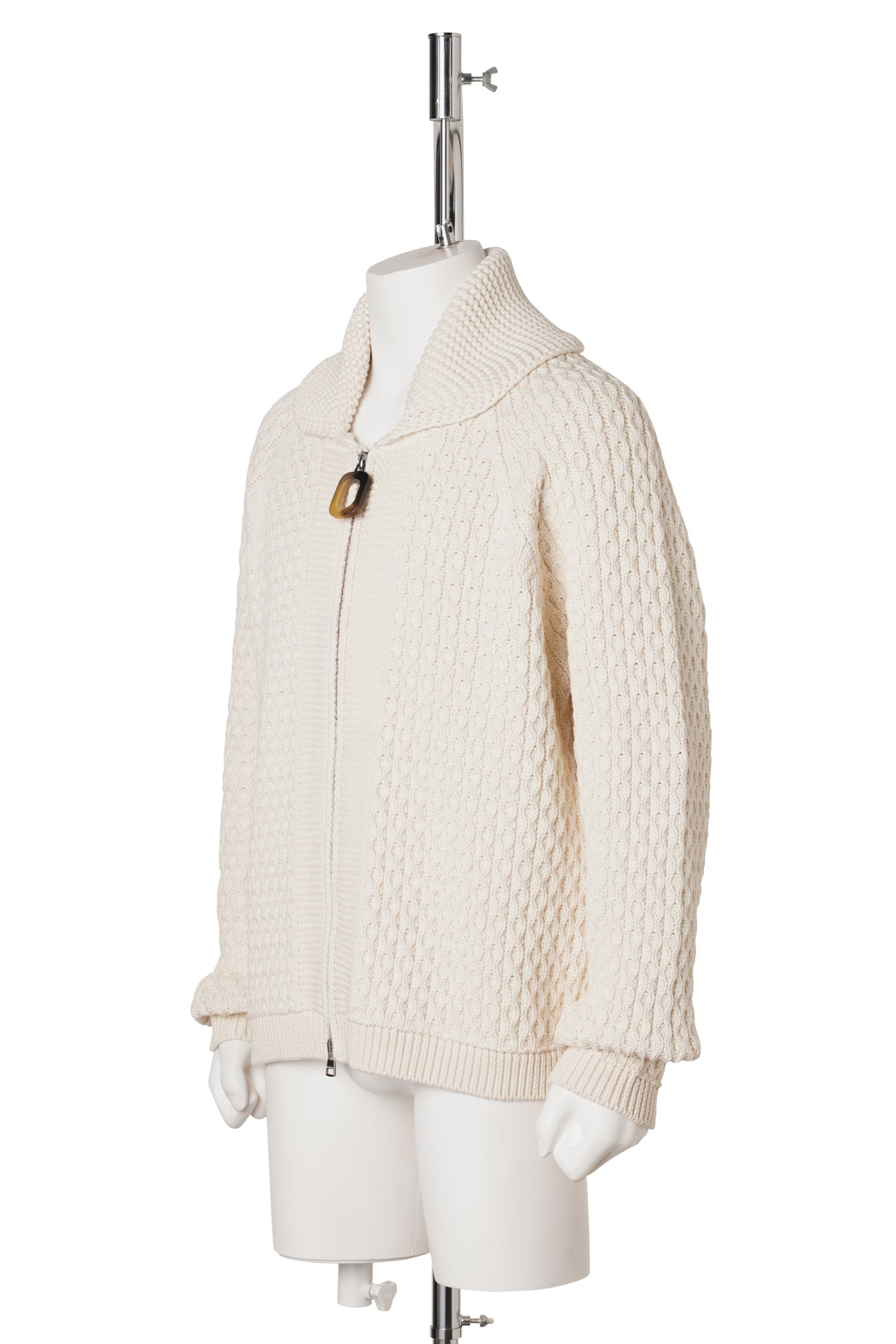 CABLE FRONT ZIP JUMPER / 002:OFF WHITE