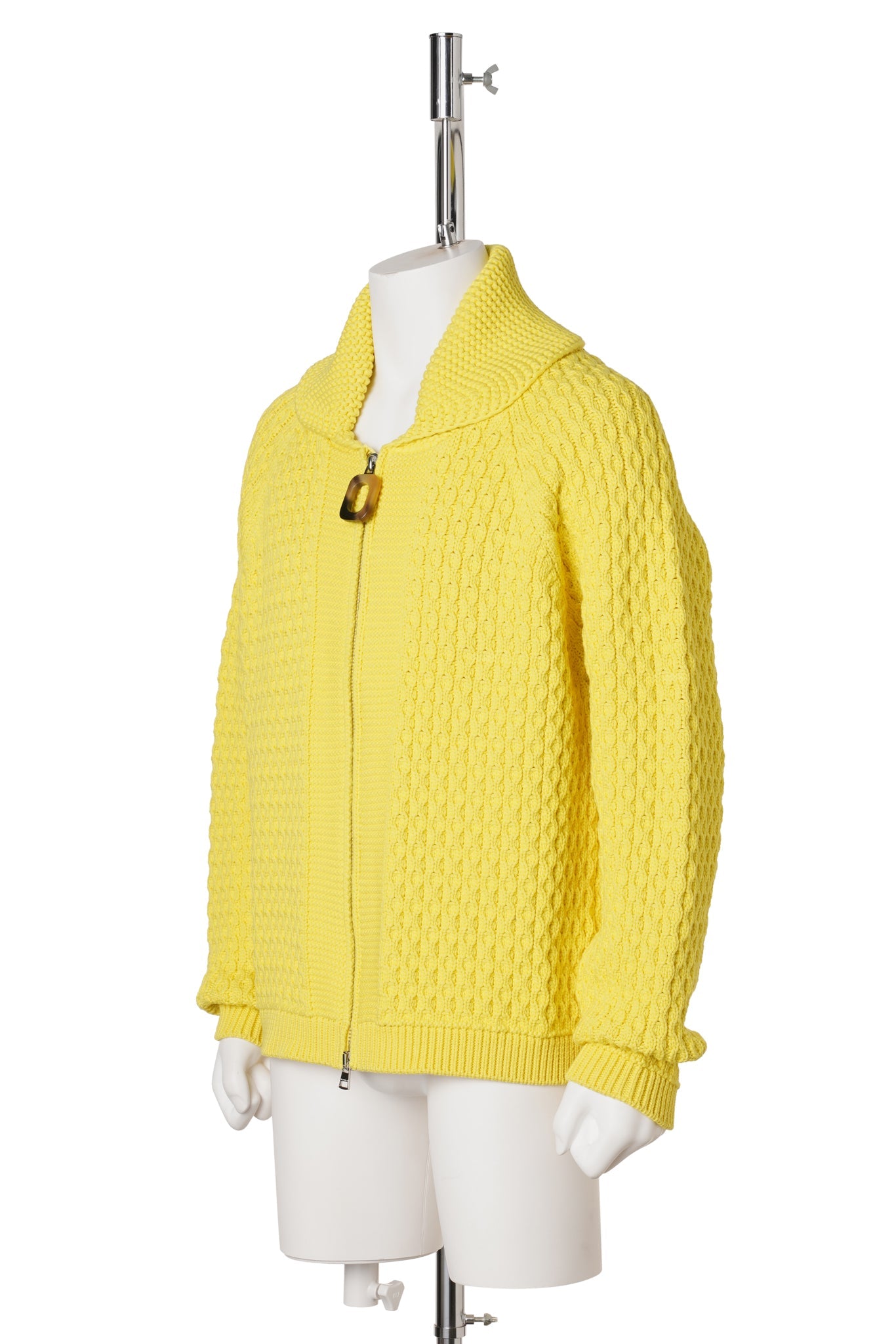 CABLE FRONT ZIP JUMPER / 221:BRIGHT YELLOW