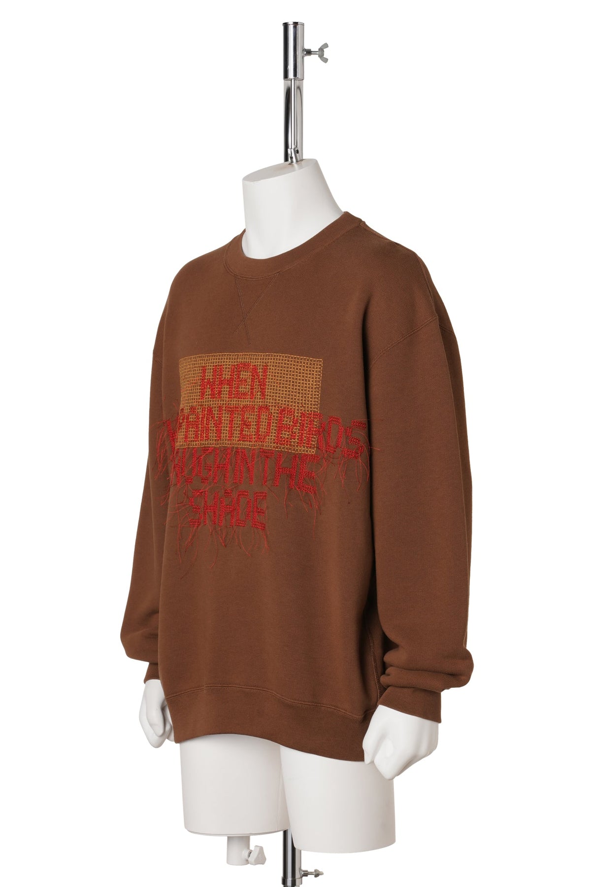 PAINTED BIRDS SWEAT SHIRT / 629:WALNUT