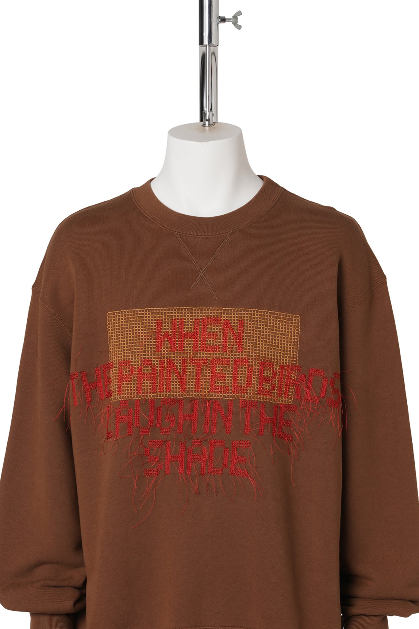 PAINTED BIRDS SWEAT SHIRT / 629:WALNUT