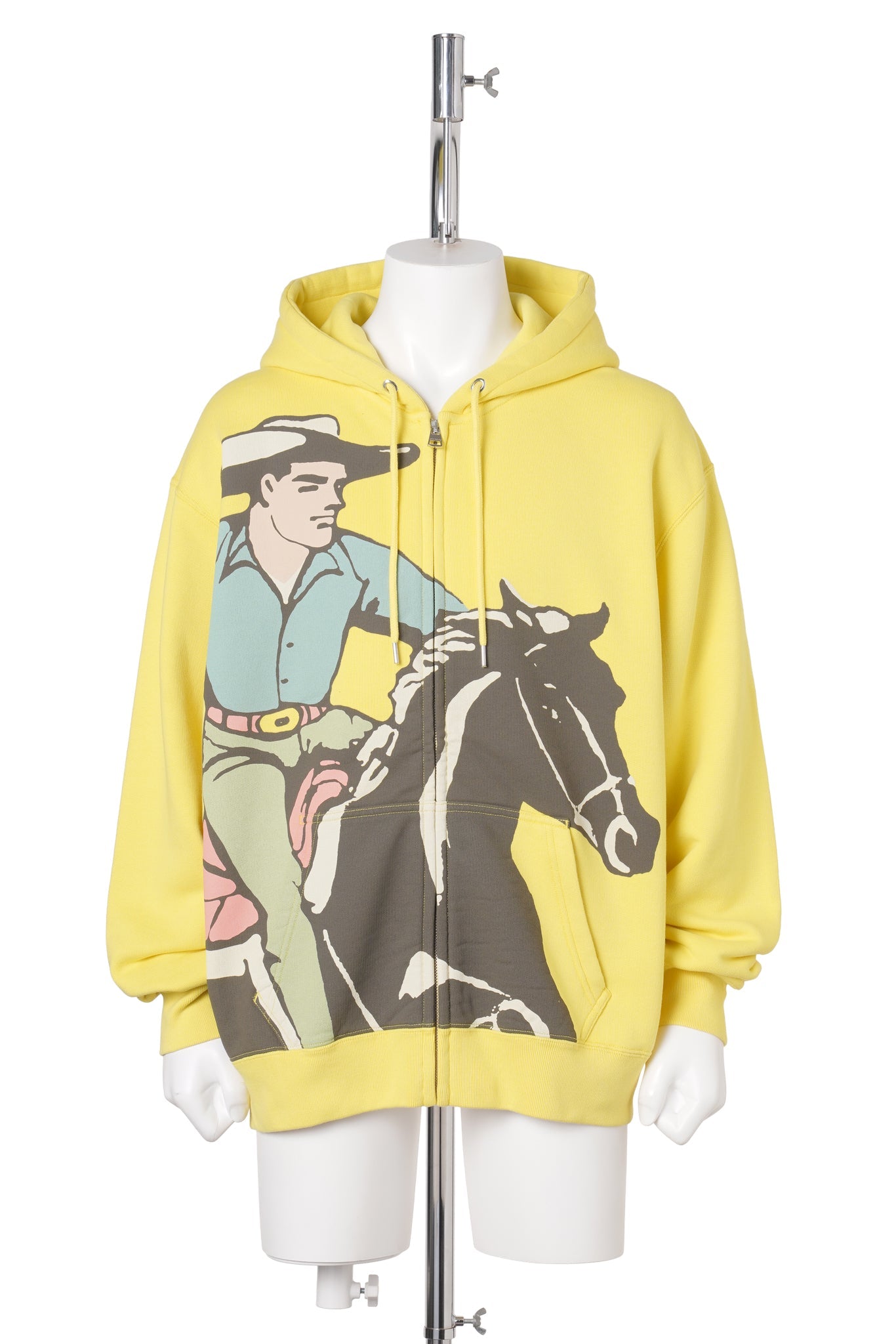 COWBOY FRONT ZIP HOODIE / 207:LEMON
