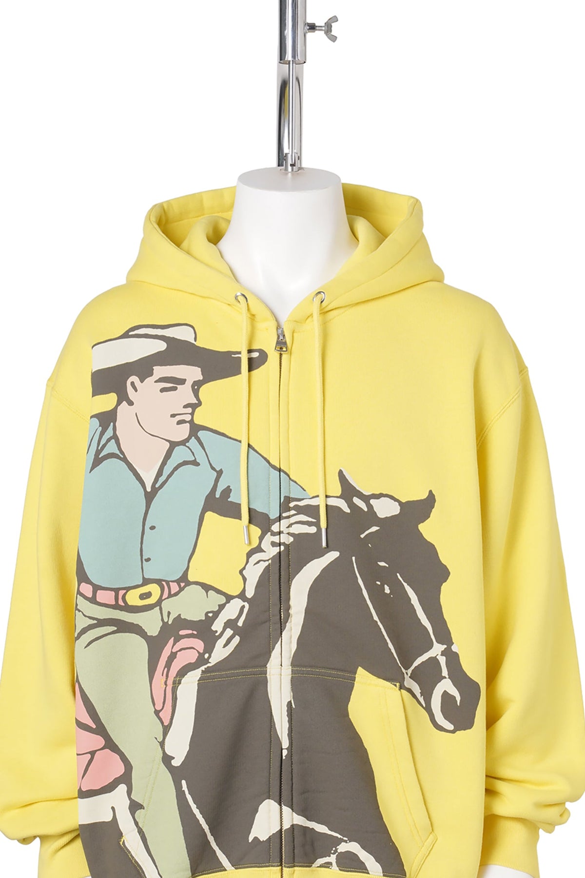 COWBOY FRONT ZIP HOODIE / 207:LEMON
