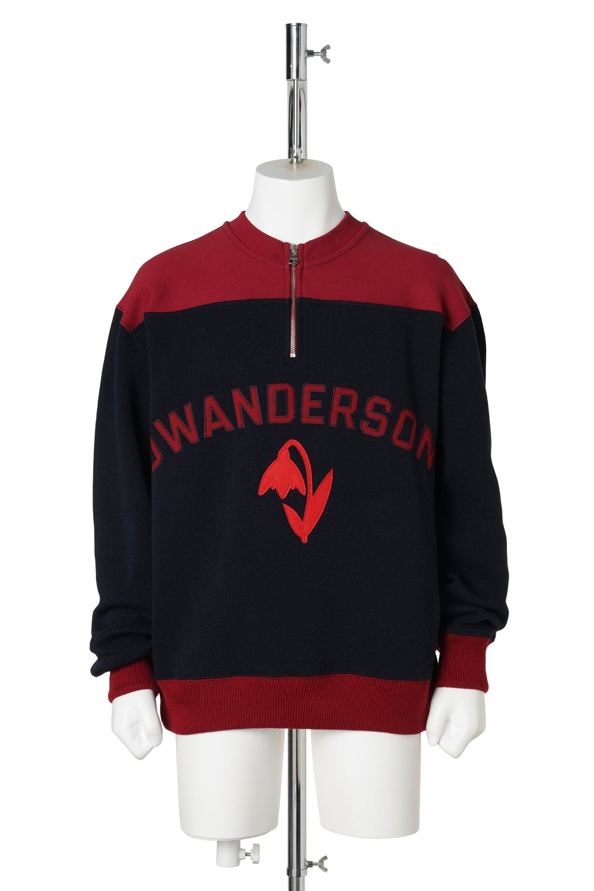 HALF-ZIP SWEATSHIRT / 886:NAVY MELANGE