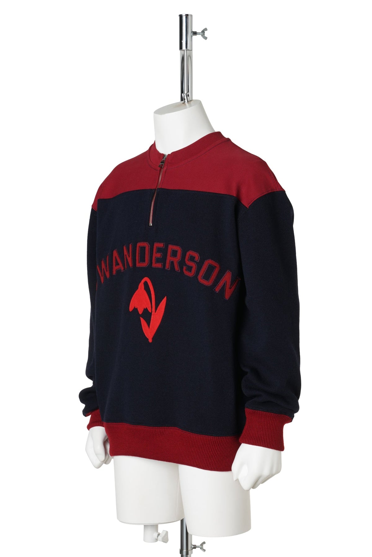 HALF-ZIP SWEATSHIRT / 886:NAVY MELANGE