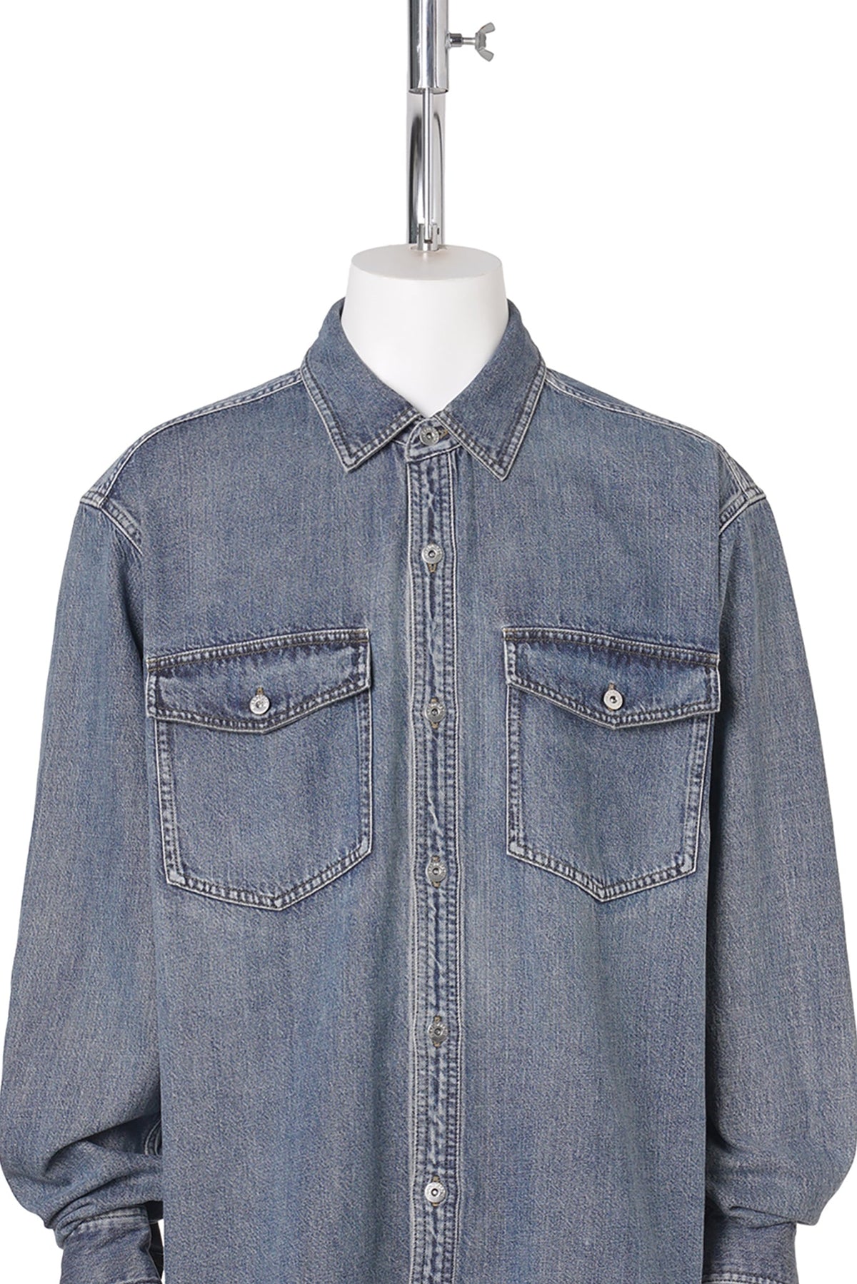 OVERSIZED SHIRT / 172:MID BLUE