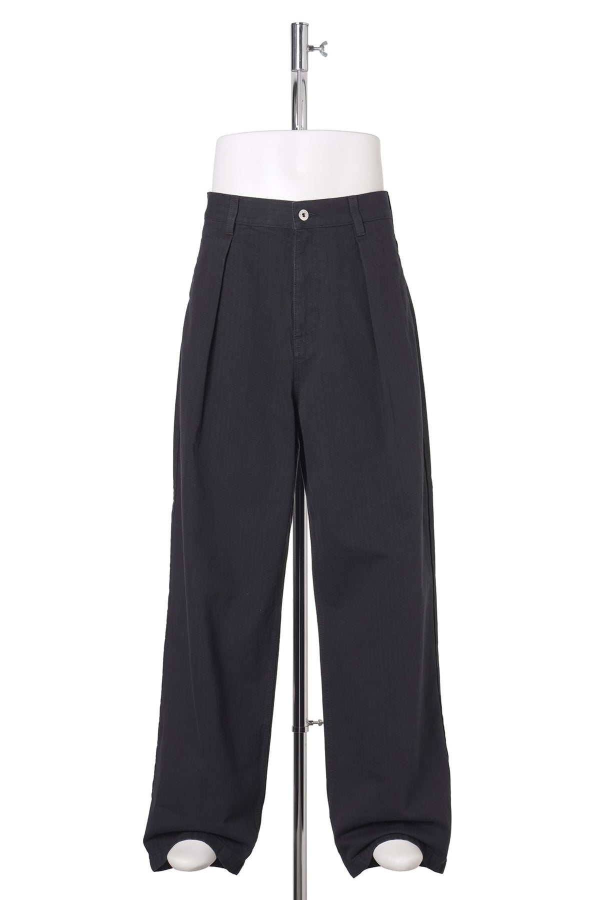 SINGLE PLEAT TROUSERS / 999:BLACK