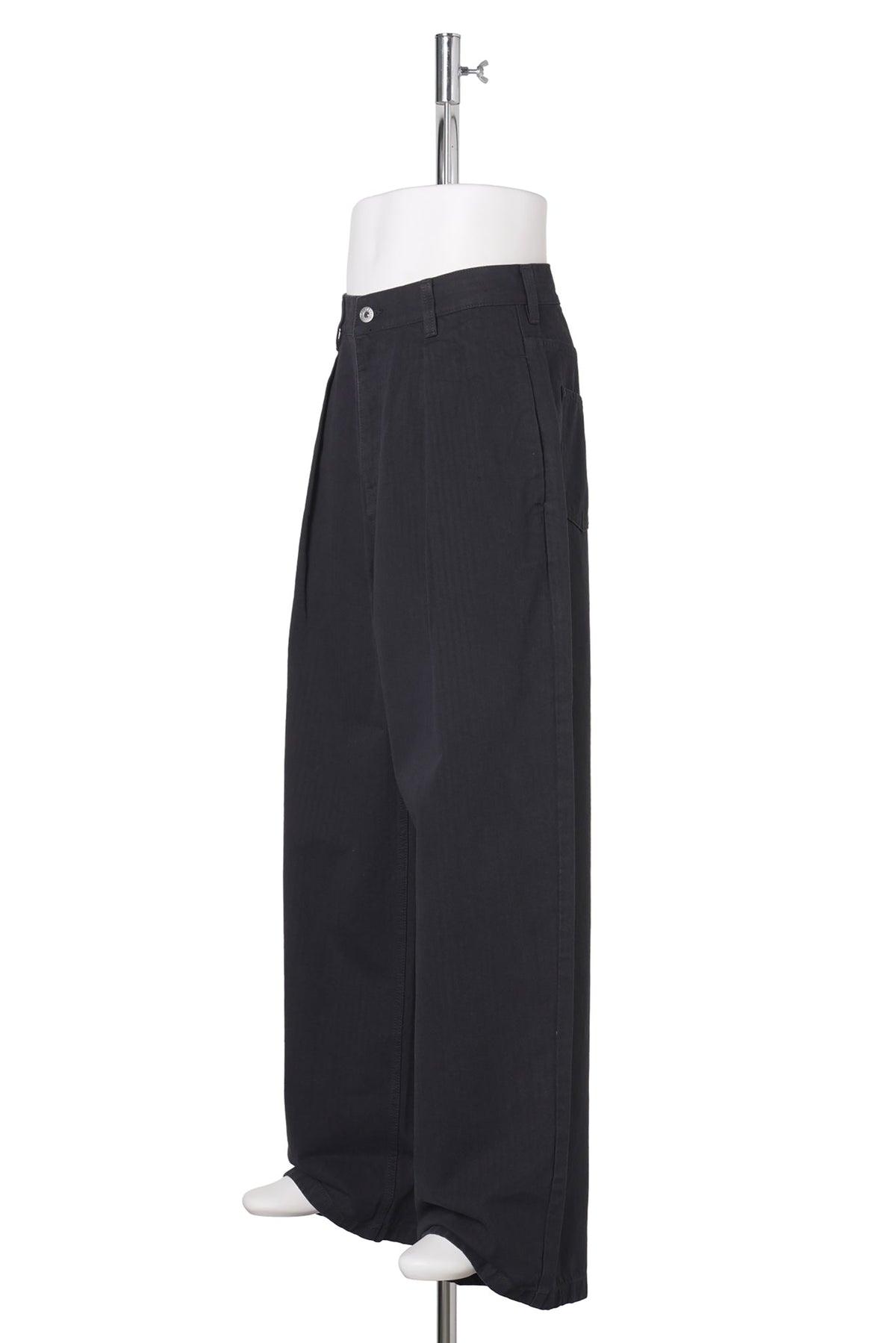 SINGLE PLEAT TROUSERS / 999:BLACK