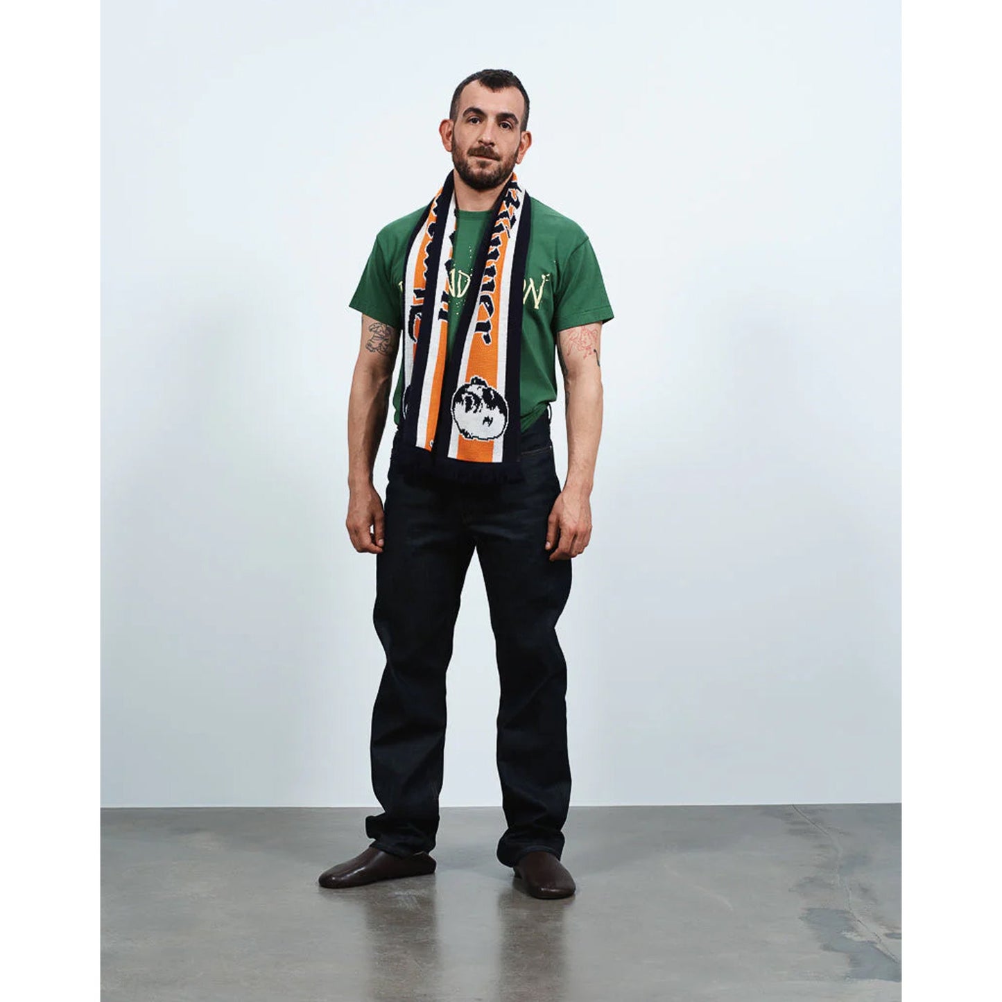 WINTER FOOTBALL SCARF / 429:ORANGE