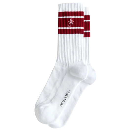 SPORTS SOCK / 456:WHITE/RED