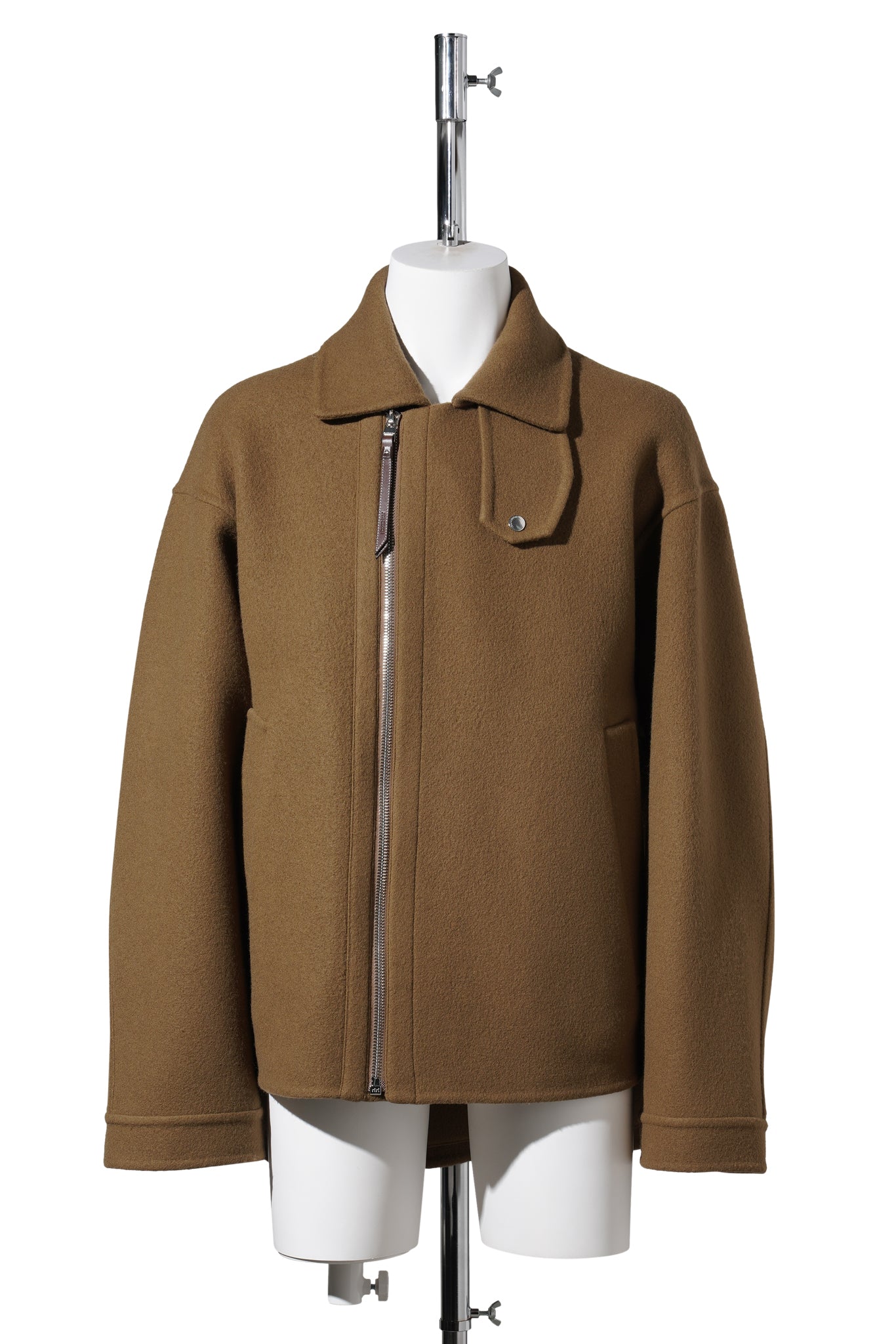 DOUBLE FACED FIRFMAN JACKET / 619:TOBACCO