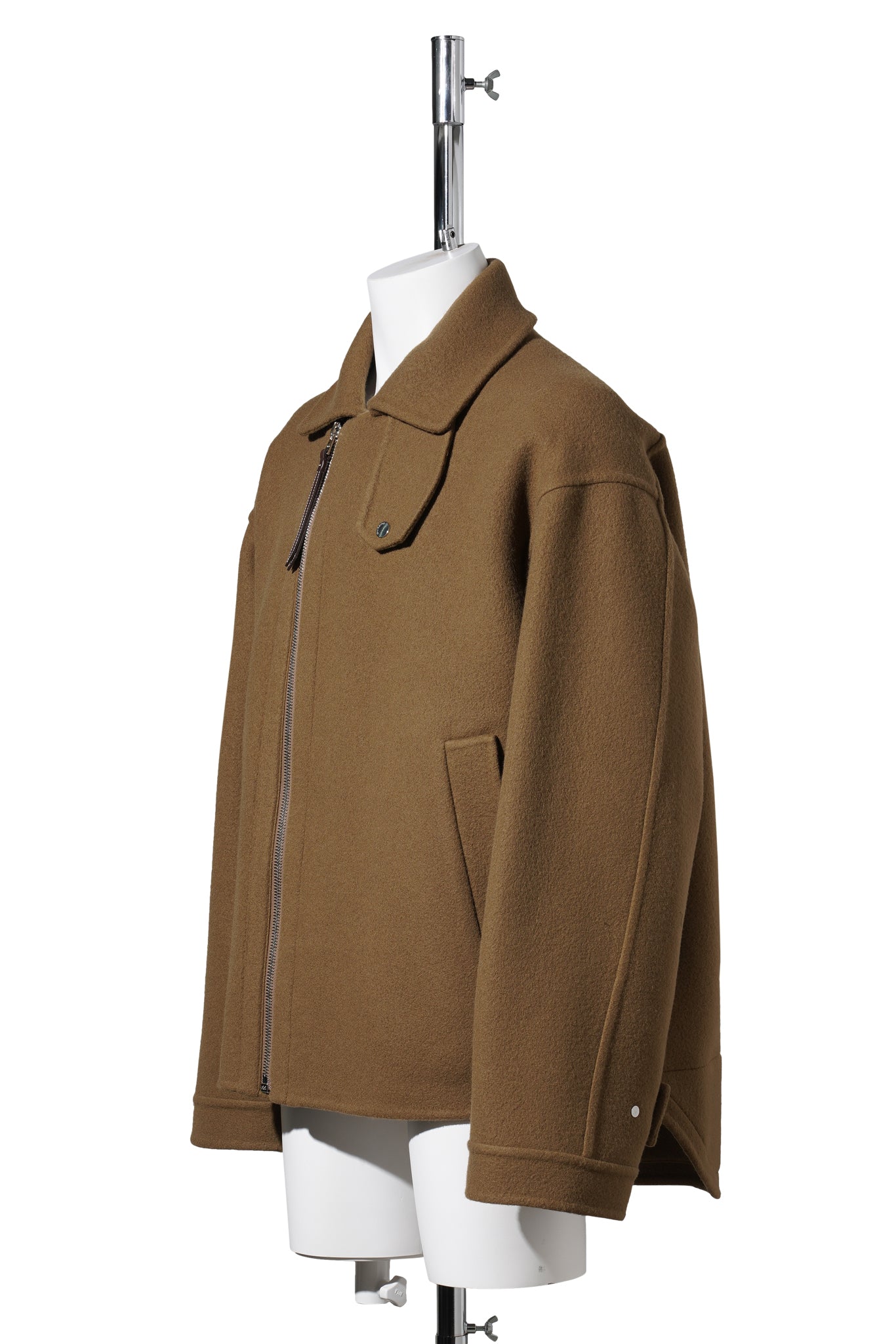 DOUBLE FACED FIRFMAN JACKET / 619:TOBACCO