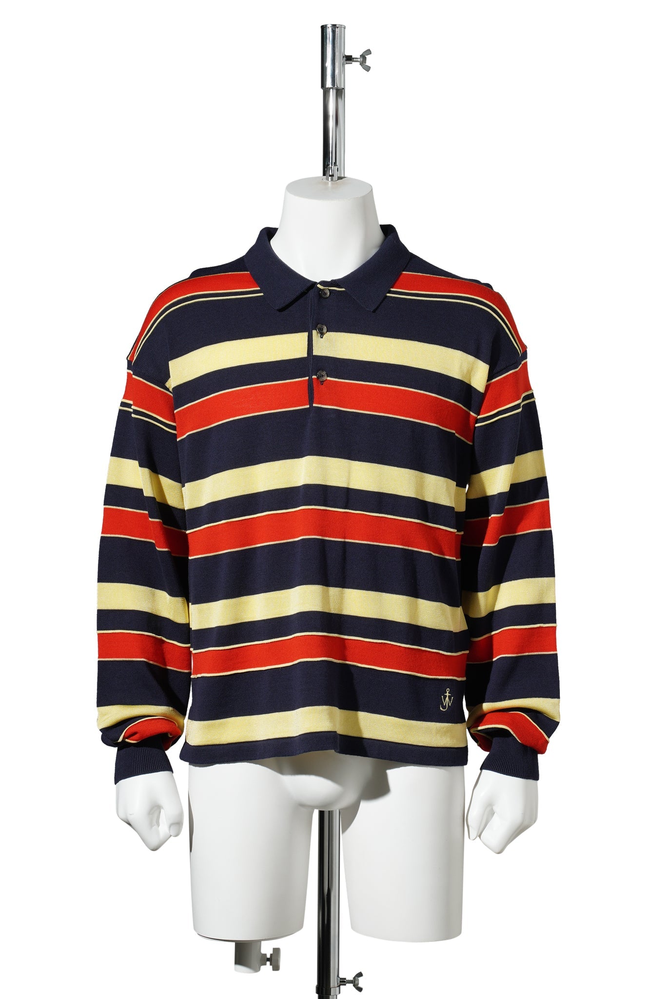 KNITTED RUGBY POLO / 888:NAVY